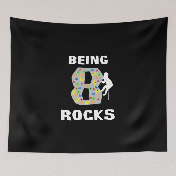 Item preview, Being 8 Years Old Rocks Funny Rock Climber Birthday designed and sold by GabiStock.