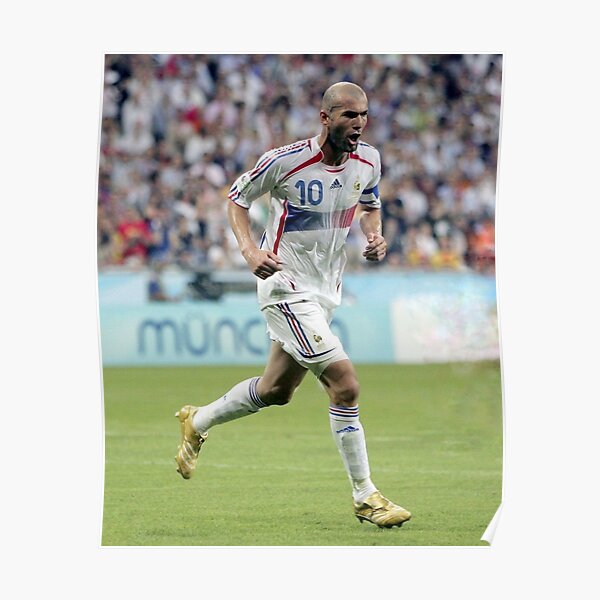 Zinedine Zidane Last Ever Match World Cup 2006 Poster 