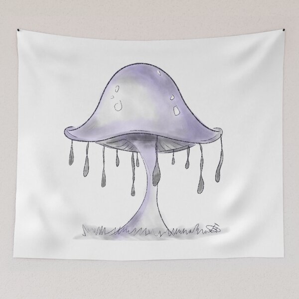 Item preview, Sad gray mushroom designed and sold by BusInACan.
