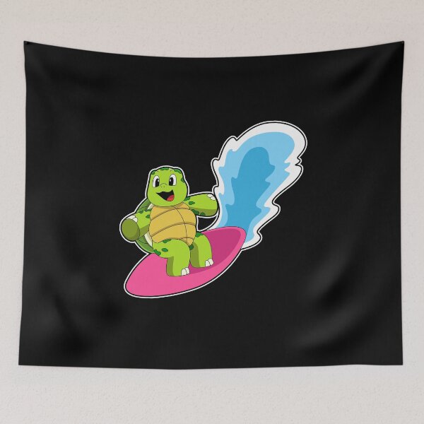 Item preview, Turtle as Surfer with Surfboard designed and sold by Snabdesign84.