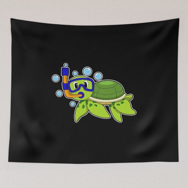 Item preview, Turtle at Diving with Snorkel designed and sold by Snabdesign84.