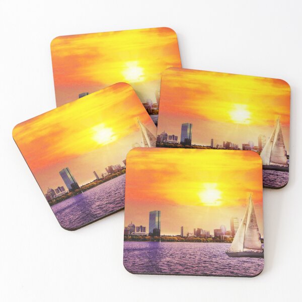 Item preview, sailboat at a majestic sunset.  designed and sold by mrtom414.
