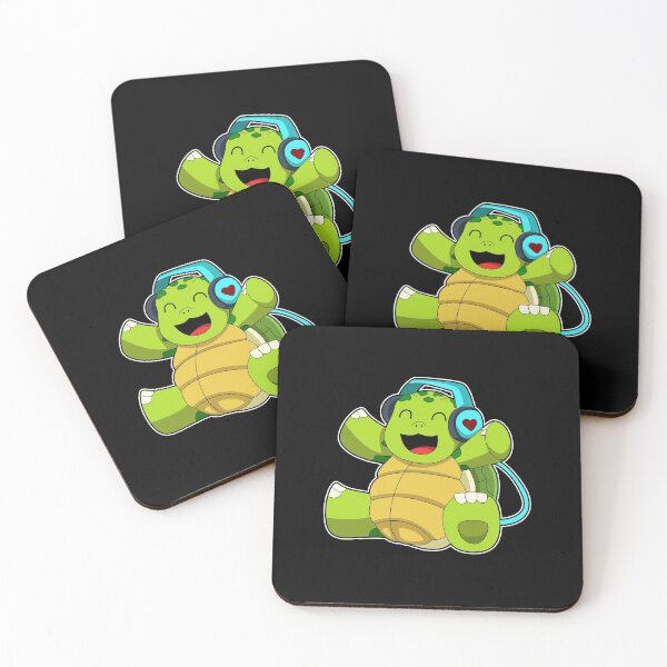 Item preview, Turtle at Music with Headphone designed and sold by Snabdesign84.