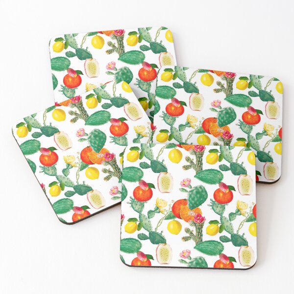 Item preview, Cactus,citrus,lemons,exotic floral art designed and sold by MariaMarinova.