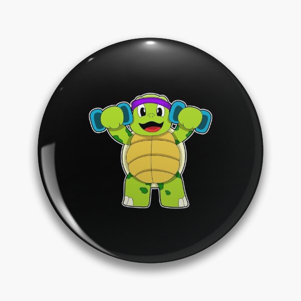 Item preview, Turtle at Strength training with Dumbbells designed and sold by Snabdesign84.