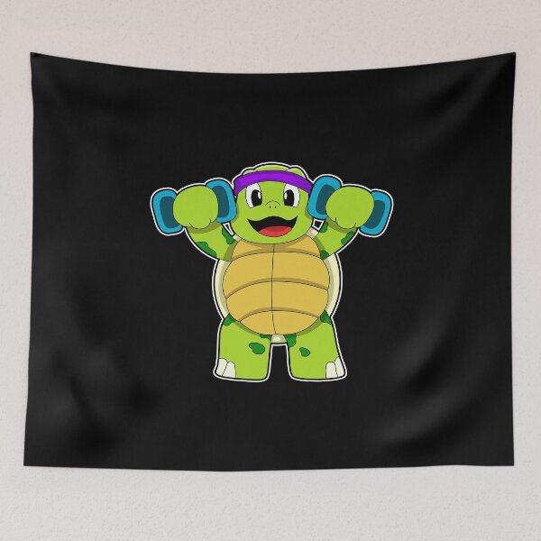 Item preview, Turtle at Strength training with Dumbbells designed and sold by Snabdesign84.