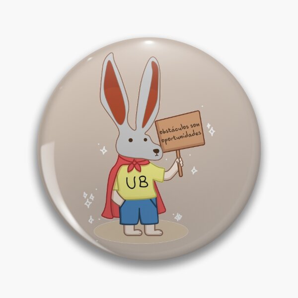 Item preview, Obstaculos Son Oportunidades - Bunny with a Sign - Rick Flag   designed and sold by HANAH-Boutique.