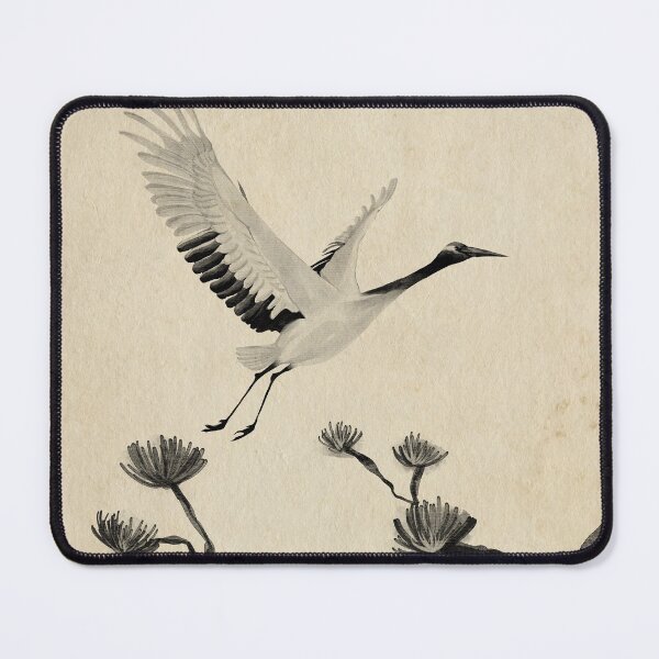 Item preview, Flying crane in black and white designed and sold by LuciaS.