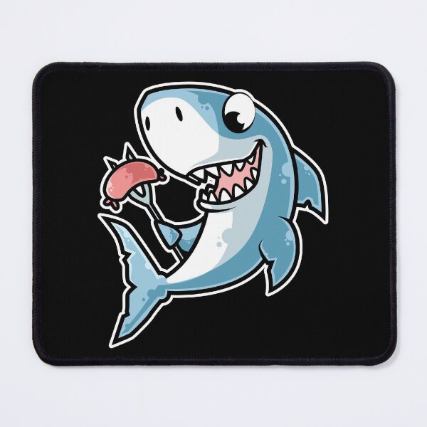 Item preview, Shark Cooking Sausages Barbecue BBQ design designed and sold by theodoros20.