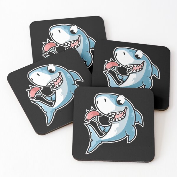 Item preview, Shark Cooking Sausages Barbecue BBQ design designed and sold by theodoros20.