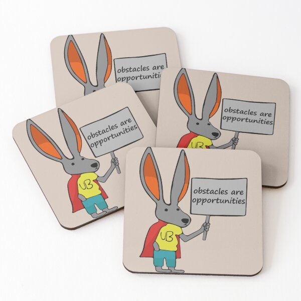 Item preview, Rick Funny Rabbit Flag obstaculos son oportunidades   designed and sold by HANAH-Boutique.