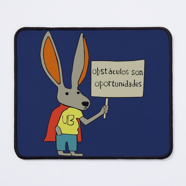 Item preview, Ultra Bunny with the sign _quot_Obstáculos Son Oportunidades_quot_   designed and sold by HANAH-Boutique.