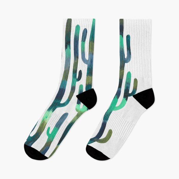 Item preview, Watercolor Cactus Design in Green and Blue Tones - Growing Pains designed and sold by nabeArtist.