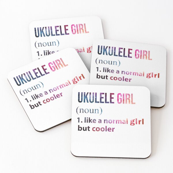 Item preview, Ukulele Girl like a normal Girl but cooler galaxy designed and sold by jentochicken.