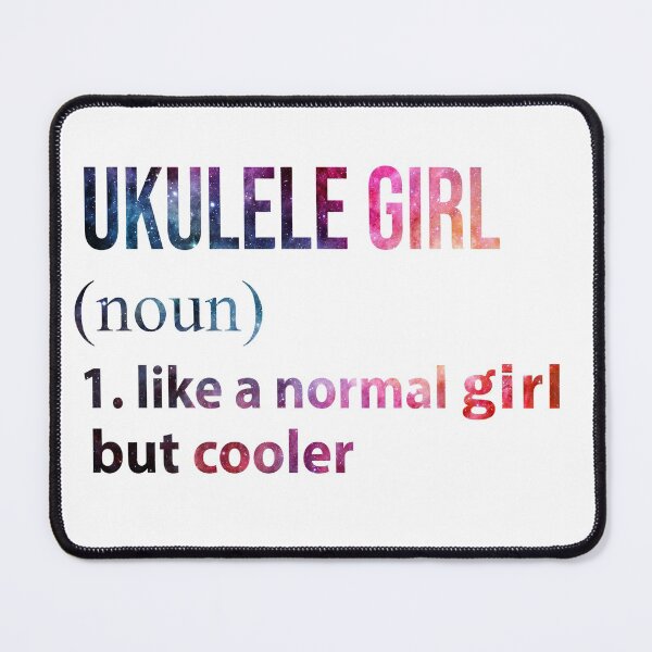 Item preview, Ukulele Girl like a normal Girl but cooler galaxy designed and sold by jentochicken.