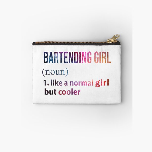Artikelvorschau, Bartending Girl wie ein normales Girl, aber coolere Galaxie entworfen und verkauft von jentochicken.