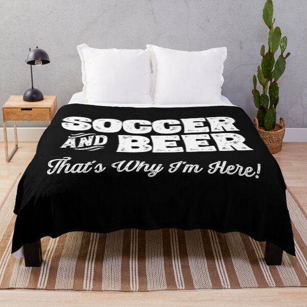 Item preview, Soccer and Beer that's why I'm here! Sports fan graphic designed and sold by theodoros20.