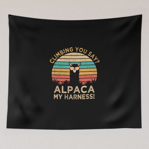 Item preview, Climbing You Say Alpaca Mi arnés Funny Rock Climber designed and sold by GabiStock.