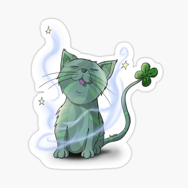 Lucky Kitten Sticker