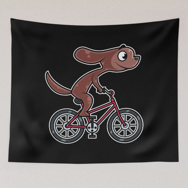 Item preview, Dog Bicycle Cyclist Cycling design designed and sold by theodoros20.