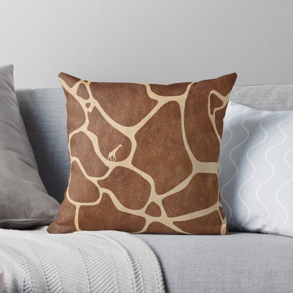 Giraffe Print And Animal Throw Pillow For Sale By Jayrider2k Redbubble   Throwpillow,small,600x Bg,f8f8f8 C,0,120,600,600.u1 