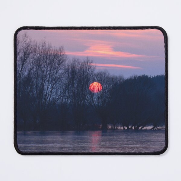 Item preview, Red sun on the icy lake (Photo: Sabine Braun) designed and sold by AmilysFriends.
