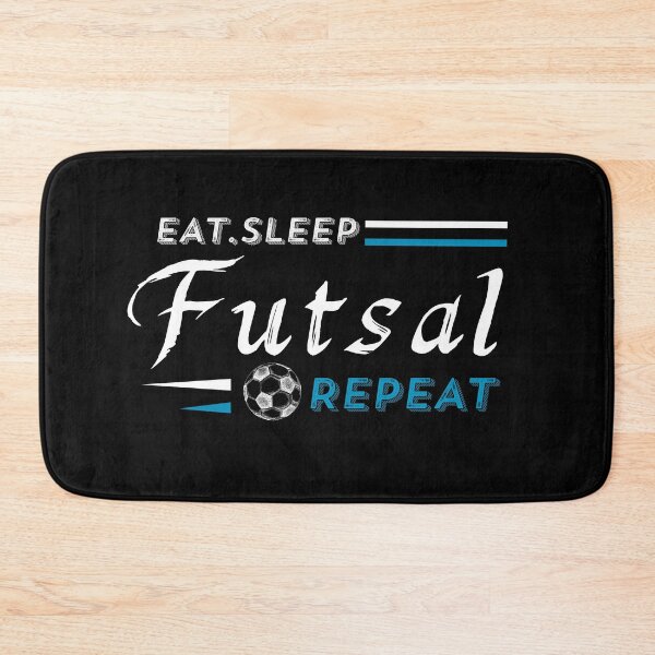Item preview, EAT SLEEP FUTSAL REPEAT designed and sold by Hussain Shirts.
