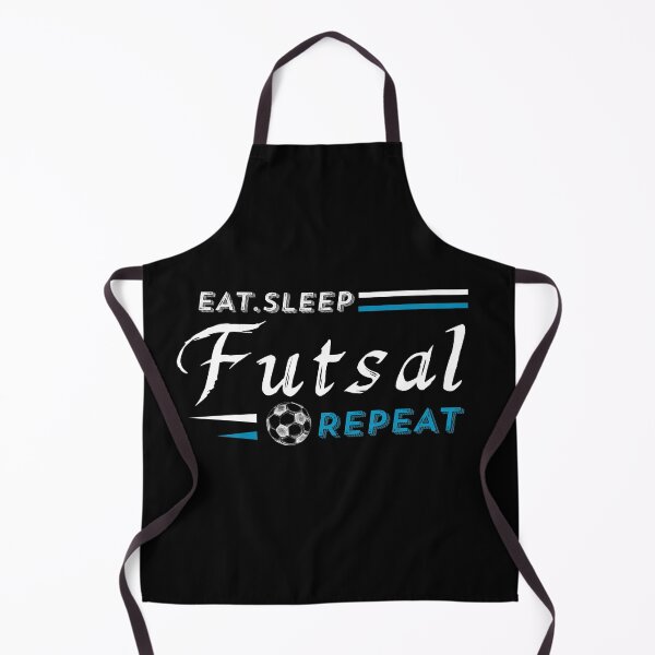 Item preview, EAT SLEEP FUTSAL REPEAT designed and sold by Hussain Shirts.