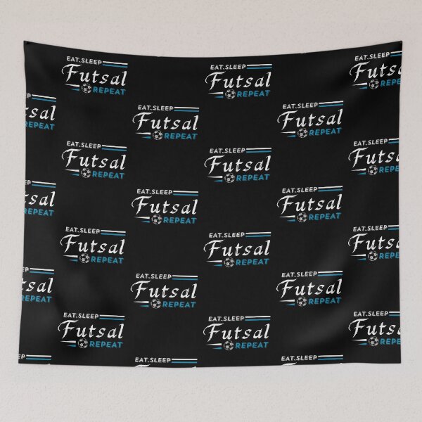 Item preview, EAT SLEEP FUTSAL REPEAT designed and sold by Hussain Shirts.