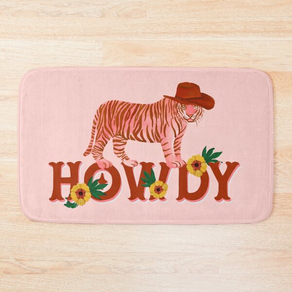 Item preview, Howdy Pink Tiger Cowboy designed and sold by Happy  People Prints.