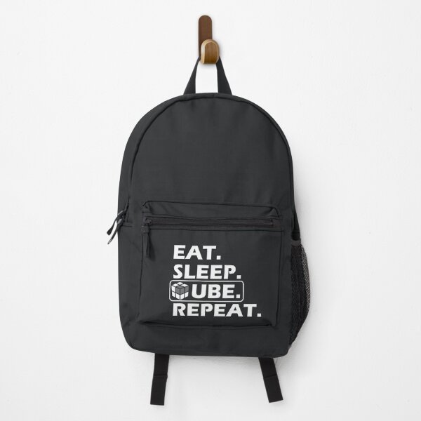 Item preview, Eat Sleep Cube Repeat (white) designed and sold by Anonymous Badger.
