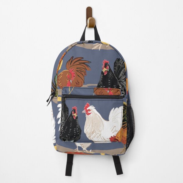 Item preview, Rooster pattern in Violet Blue designed and sold by EskTuulispaa.