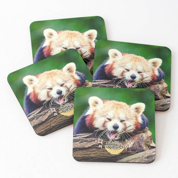 Item preview, Fox eating ramen designed and sold by Cata-mcd.