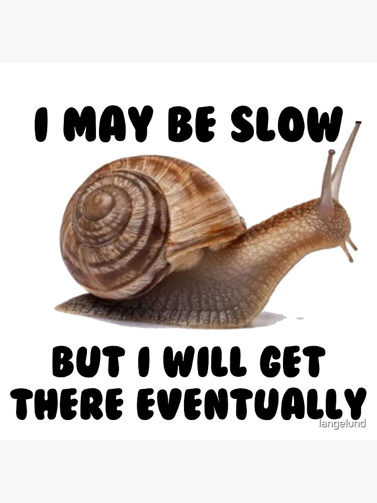 "TikTok Snail Meme" Poster by langelund Redbubble