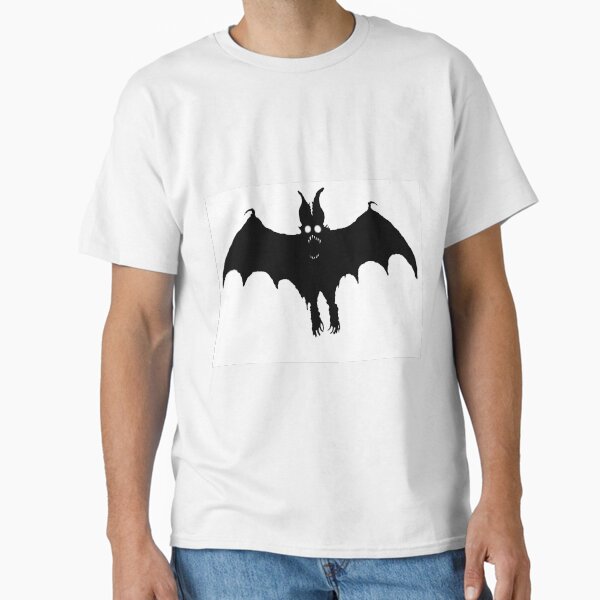 Black Bat with Yellow Glowing Eyes Classic T-Shirt