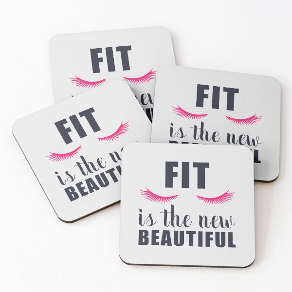 Item preview, Fit Is The New Beautiful Funny Gym For Ladies designed and sold by motivationaltee.