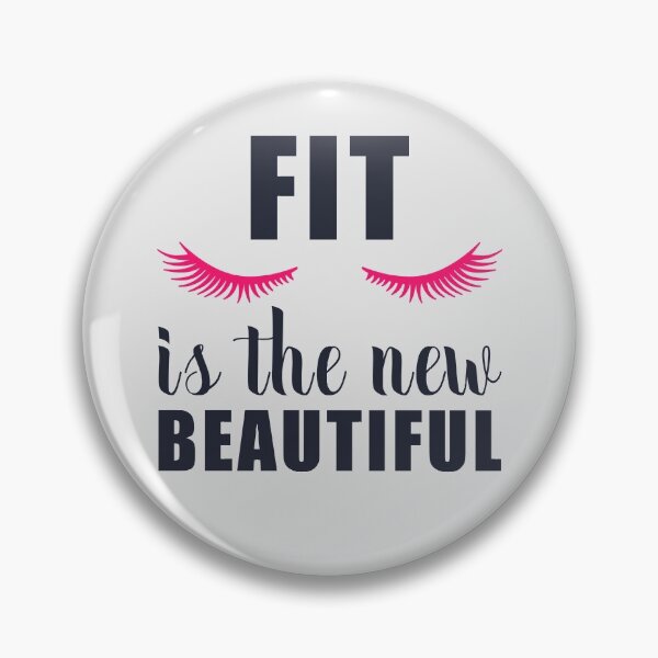 Item preview, Fit Is The New Beautiful Funny Gym For Ladies designed and sold by motivationaltee.