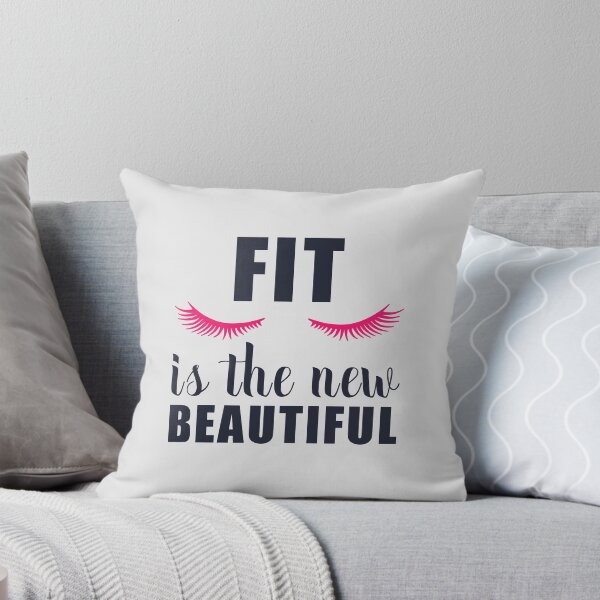 Item preview, Fit Is The New Beautiful Funny Gym For Ladies designed and sold by motivationaltee.