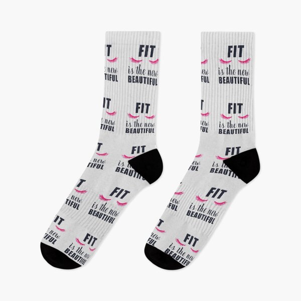 Item preview, Fit Is The New Beautiful Funny Gym For Ladies designed and sold by motivationaltee.