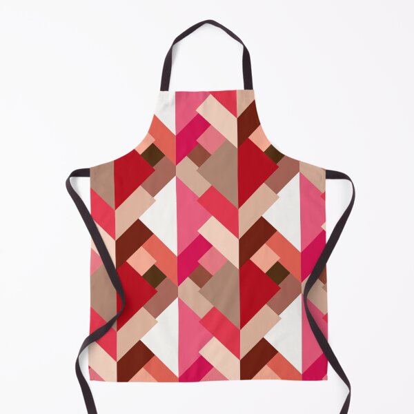 Item preview, Modern Abstract Triangles, Coral Red and Pink designed and sold by Marymarice.