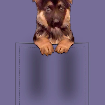 Artwork thumbnail, Dog In Pocket by LRGraphics