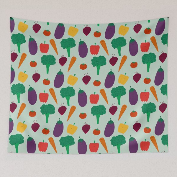 Item preview, Happy vegetables designed and sold by PegFollyDesigns.