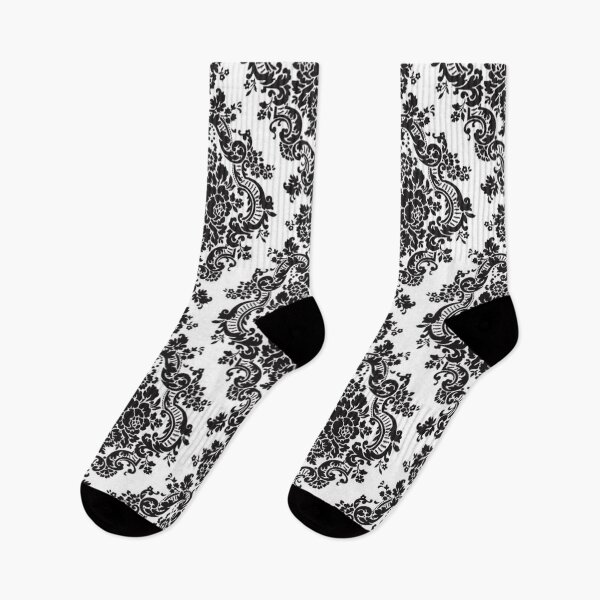 Item preview, Black and White Damask designed and sold by Jamcolors.