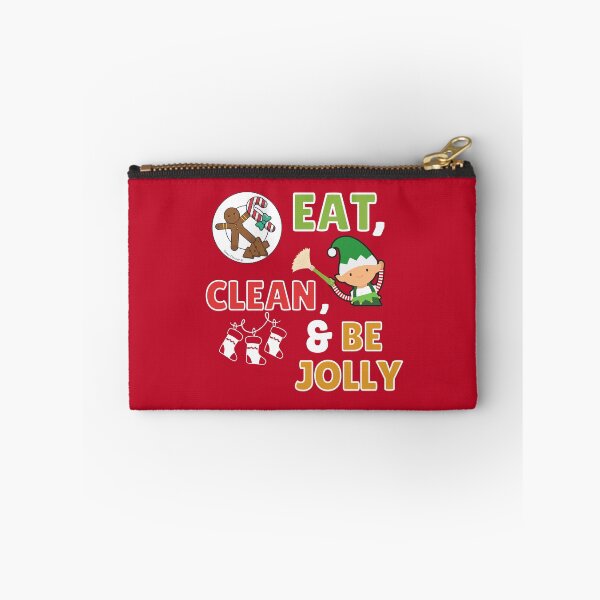 Item preview, Eat Clean and Be Jolly Novelty Christmas Cleaning Elf designed and sold by SavvyCleaner.