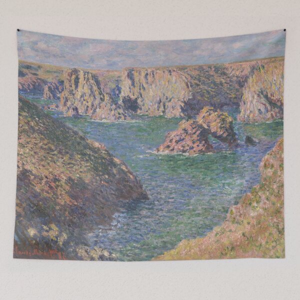 Item preview, Impressionist Painting Port-Domois, Belle-Isle (1887) by Claude Monet designed and sold by Designedbysm.