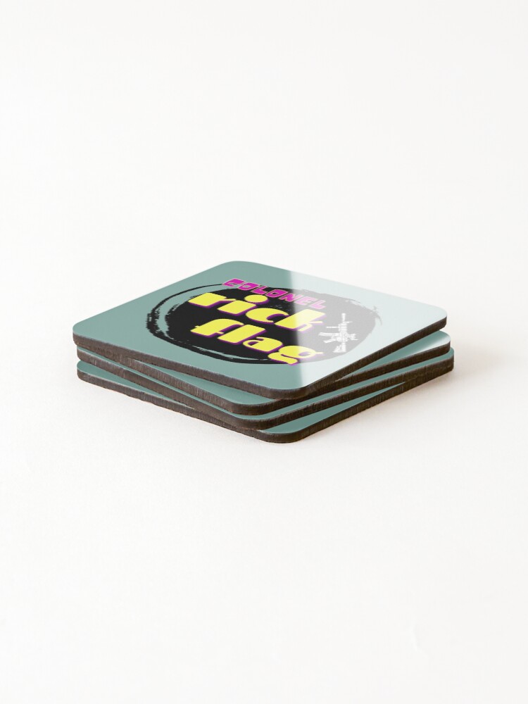 Thumbnail 4 of 5, Coasters (Set of 4), rick flag                    designed and sold by RICHMAN-CA.