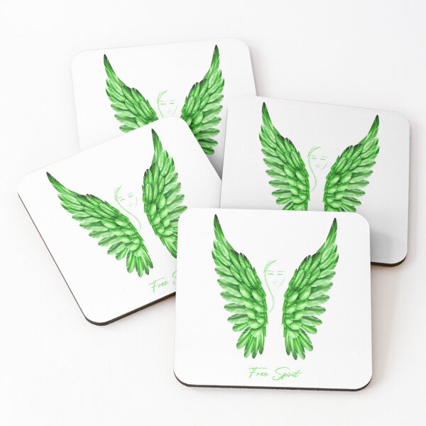 Item preview, Your guardian angel with big green angel wings designed and sold by MartinEngel.