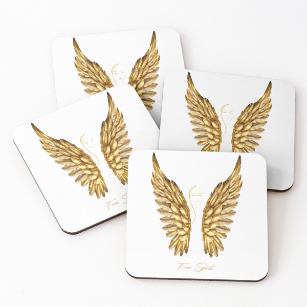 Item preview, Angel with large golden angel wings - your guardian angel designed and sold by MartinEngel.
