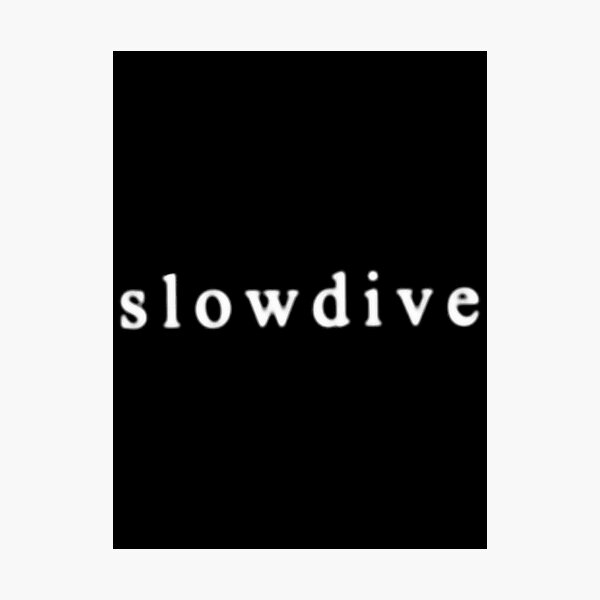 Slowdive Blurred Logo| Perfect Gift Photographic Print