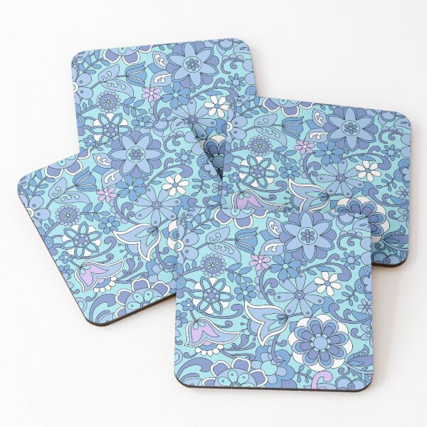 Item preview, 70s pattern blue designed and sold by vanderValk-art.